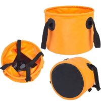 Custom 500D PVC Tarpaulin Foldable Camping Portable Foot Bath Barrel Travel Collapsible Buckets 11L-30L