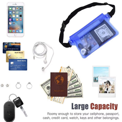 Custom Logo Waterproof Phone Bag Fanny Pack Waist Pouch with Waist Strap - Image 4