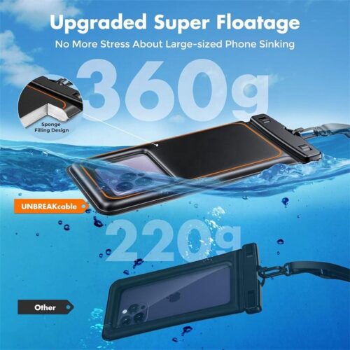 Sponge Floating Mobile Phone Bag Large Medium Small Waterproof Proof Phone Pouch Swimming Drifting Mobile Phone Bag - Image 9