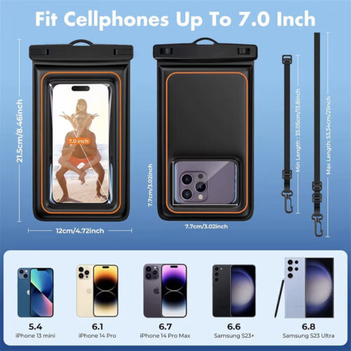 Sponge Floating Mobile Phone Bag Large Medium Small Waterproof Proof Phone Pouch Swimming Drifting Mobile Phone Bag - Image 2